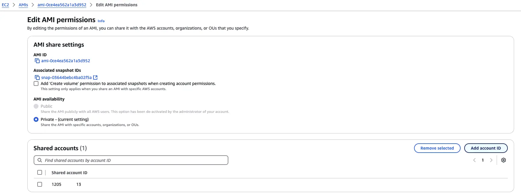 分享 AMI 的設定畫面