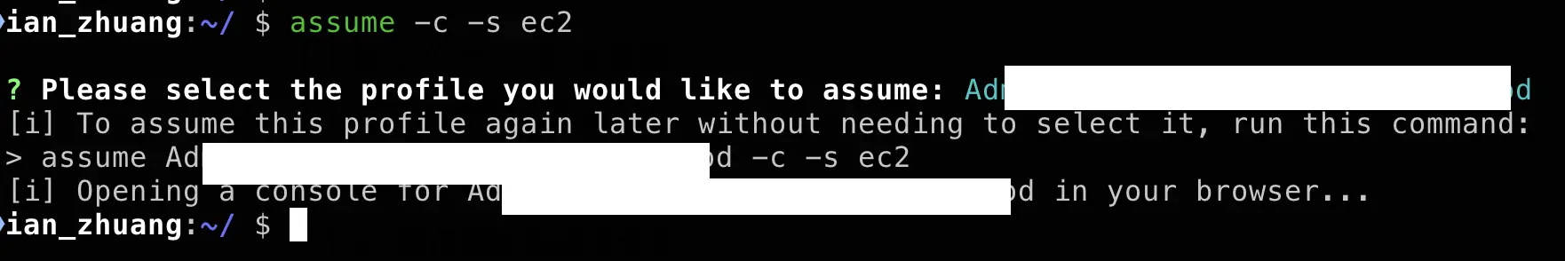 開啟 AWS 服務頁面