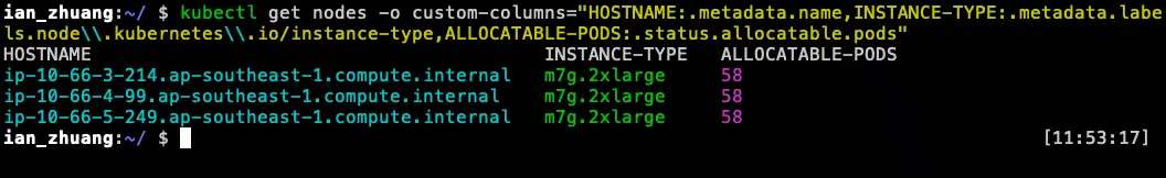 正常的 Node Allocatable-Pods