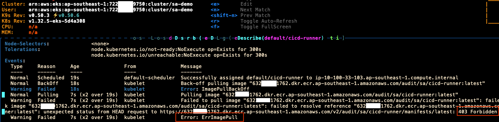 Pod ErrImagePull 錯誤