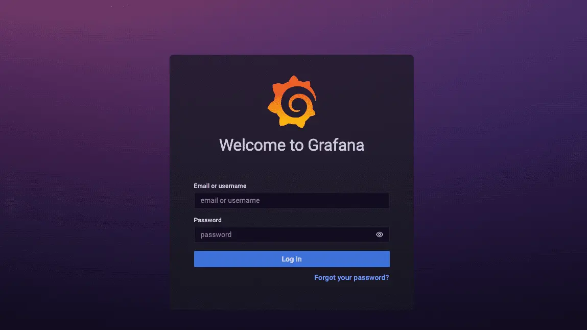 Grafana 登入頁面