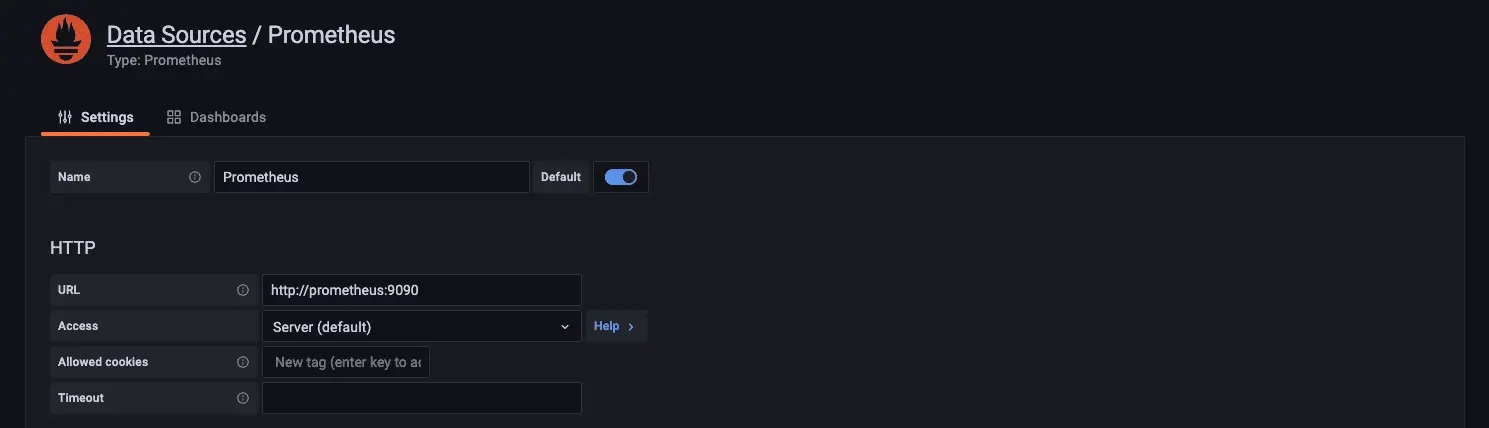 Grafana 新增資料來源