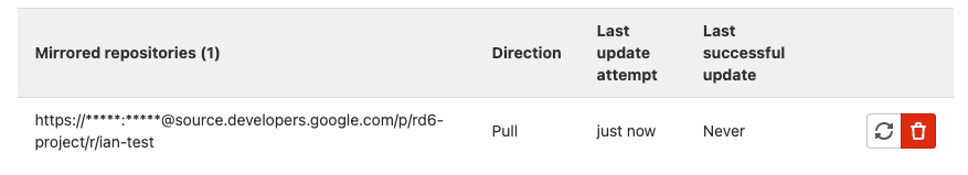 GitLab Mirror 檢查
