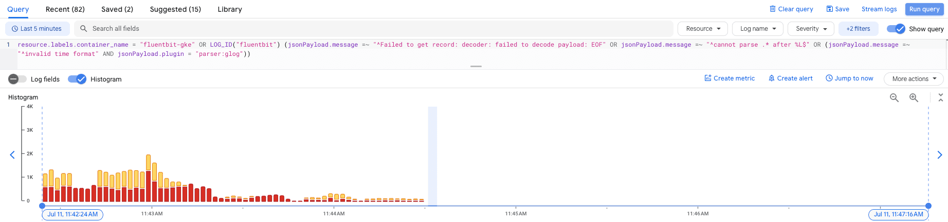 檢查 LOG 是否不會再出現