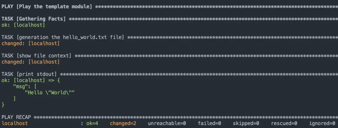 Template Module 範例