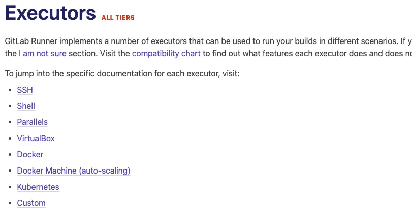 GitLab Runner Executors
