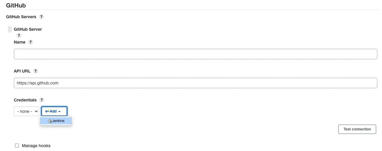 GitHub hook trigger for GITScm polling 設定