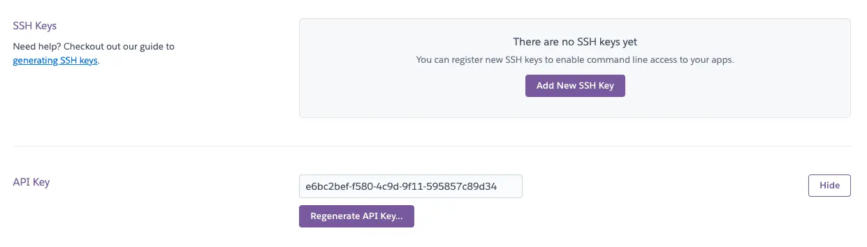 取得部署的 API Token
