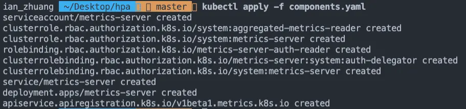 apply components.yaml