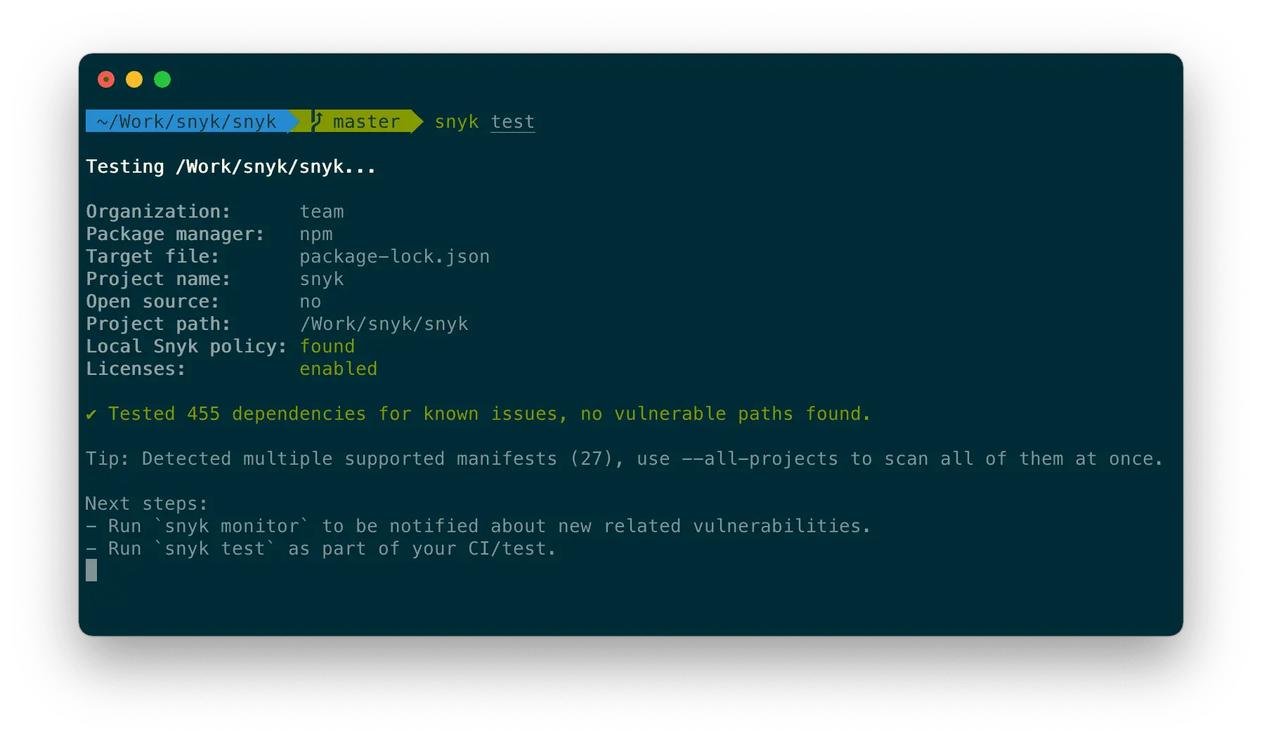 CLI 掃描 (官網 )