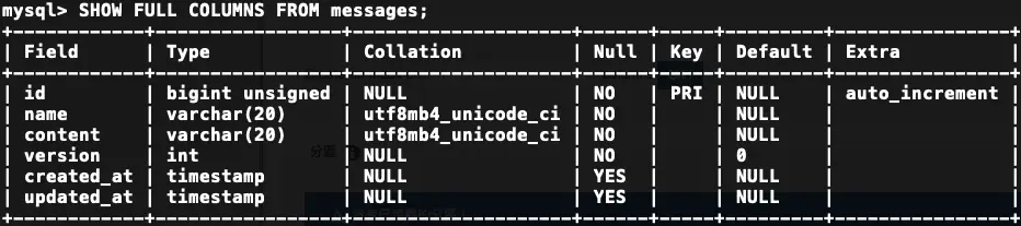 修改後 message_board 欄位