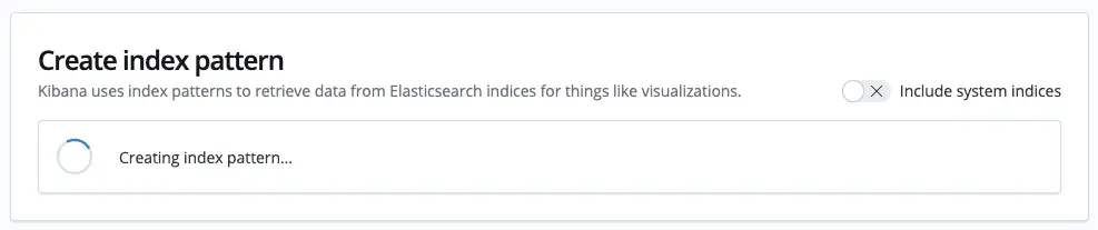 新增索引後，一直轉圈圈