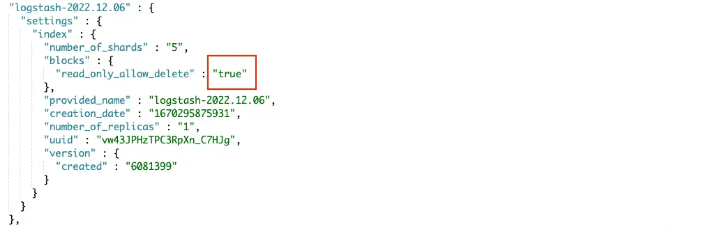 索引只允許讀取的設定變成