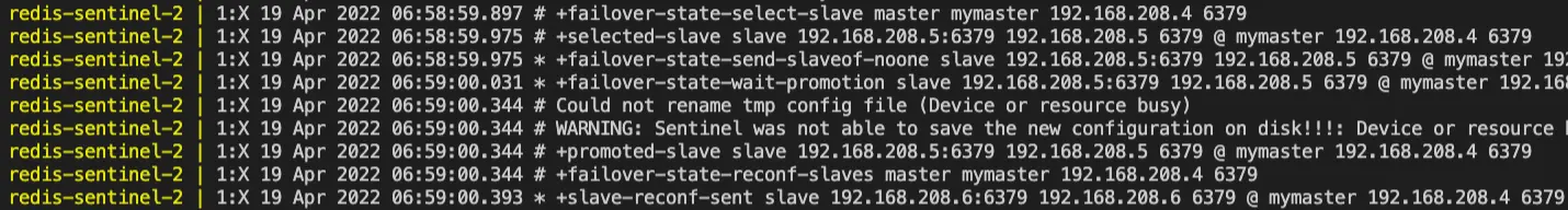 領頭哨兵選定新 master