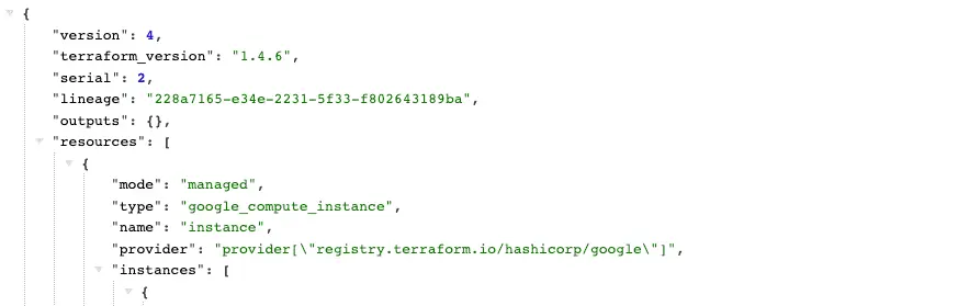 原先 terraform 建立的 tfstate 檔案